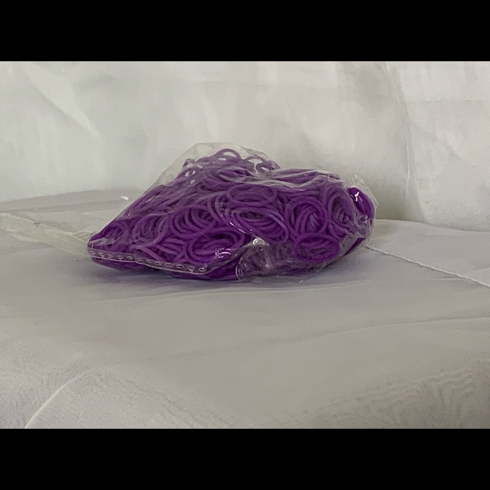 Purple pack rubber bands
